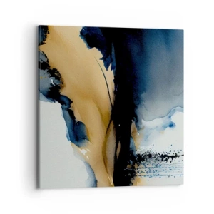 Impression sur toile - Image sur toile - Derrière le rideau - 70x70 cm