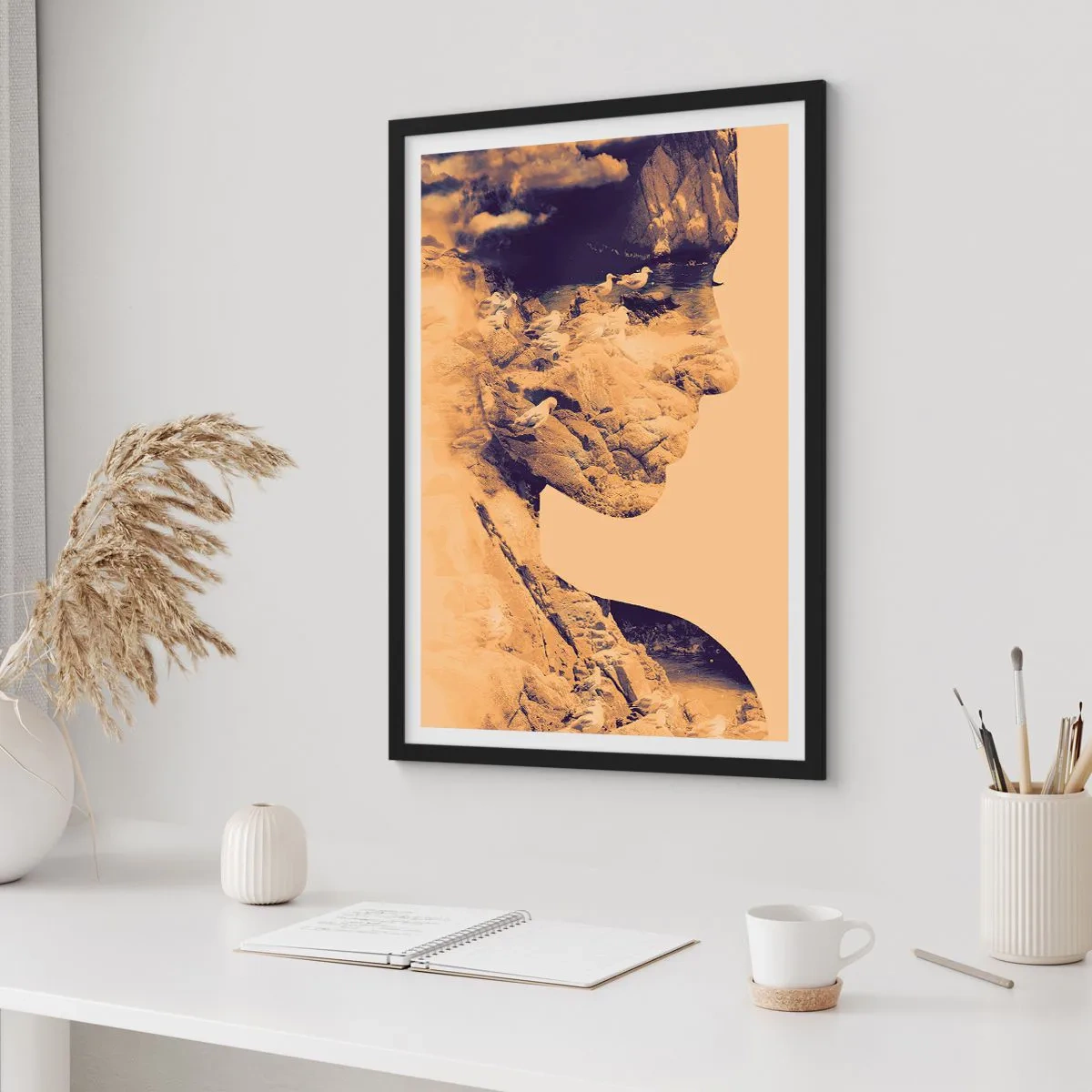 Affiche dans un cadre noir - Poster - Beauté de la nature - 70x100 cm