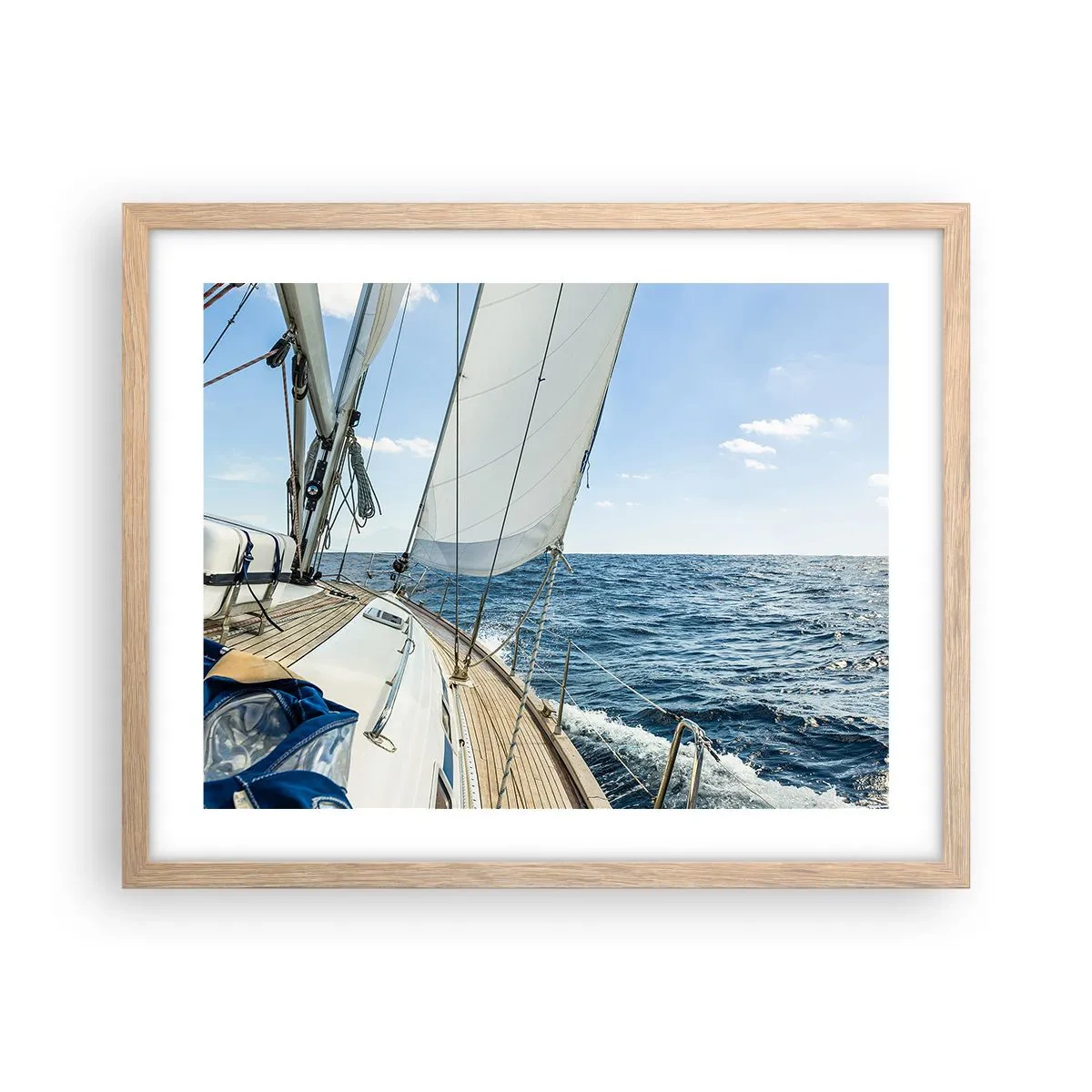 Affiche dans un chêne clair - Poster - Ohé, l'aventure - 50x40 cm
