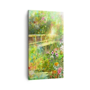 Impression sur toile - Image sur toile - Le soupire d'un pont de printemps - 45x80 cm