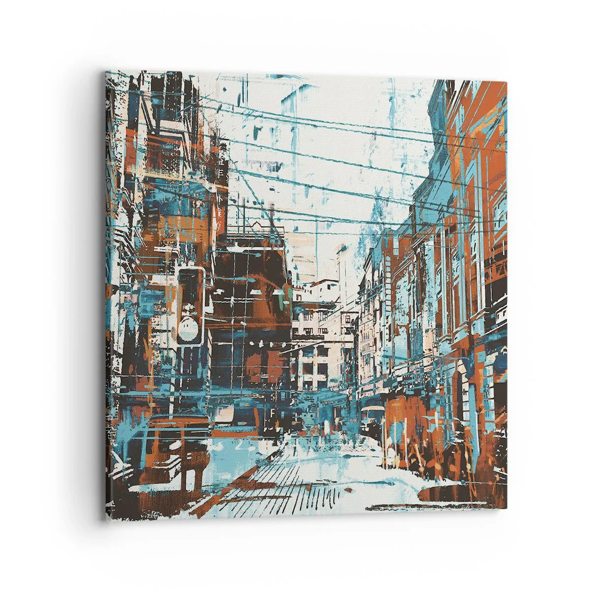 Impression sur toile - Image sur toile - Un sentier de ville usé - 70x70 cm