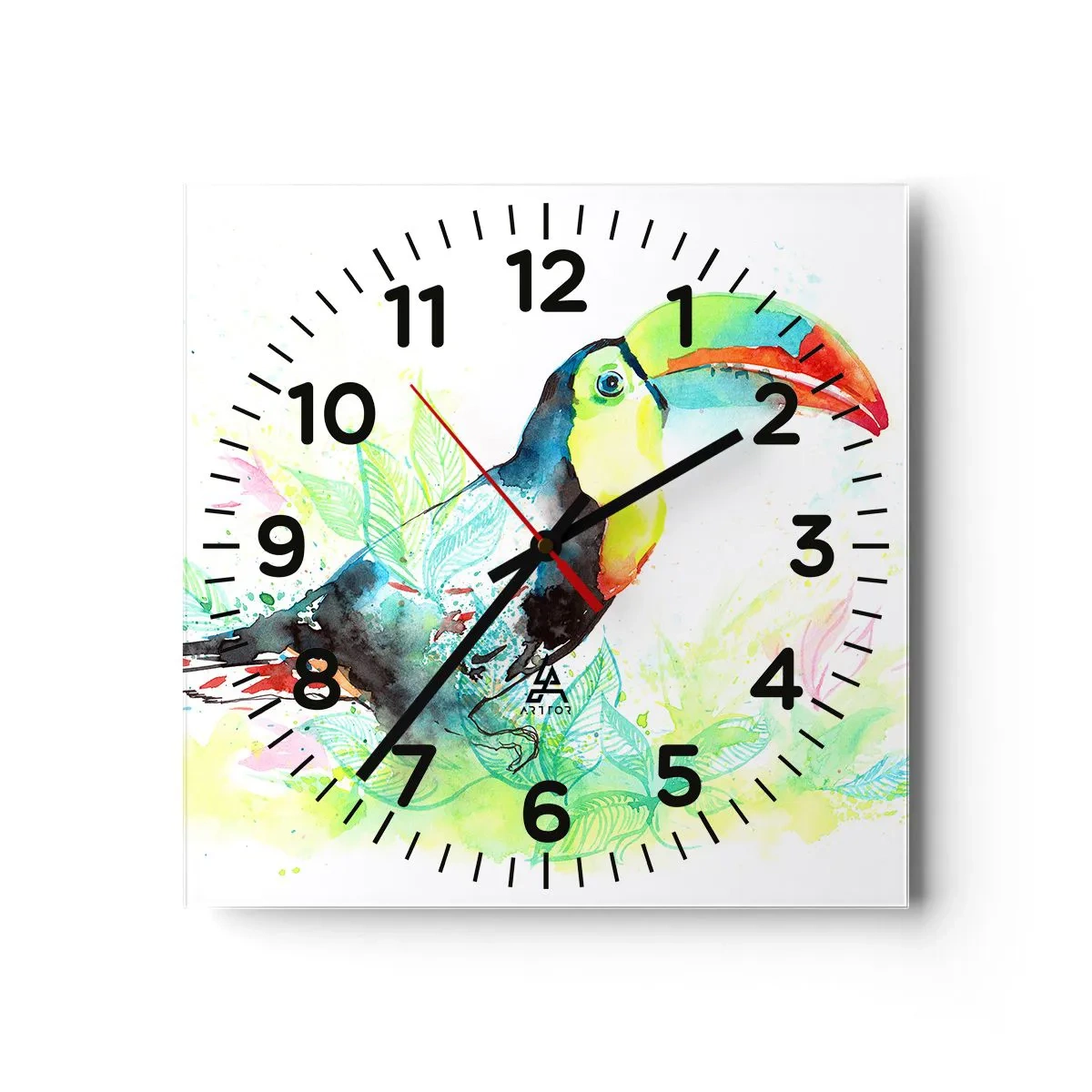 Horloge murale - Pendule murale - Aussi coloré que l'Amérique du Sud - 40x40 cm