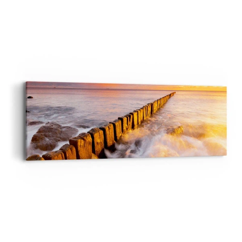 Impression sur toile - Image sur toile - La douceur des vagues - 90x30 cm