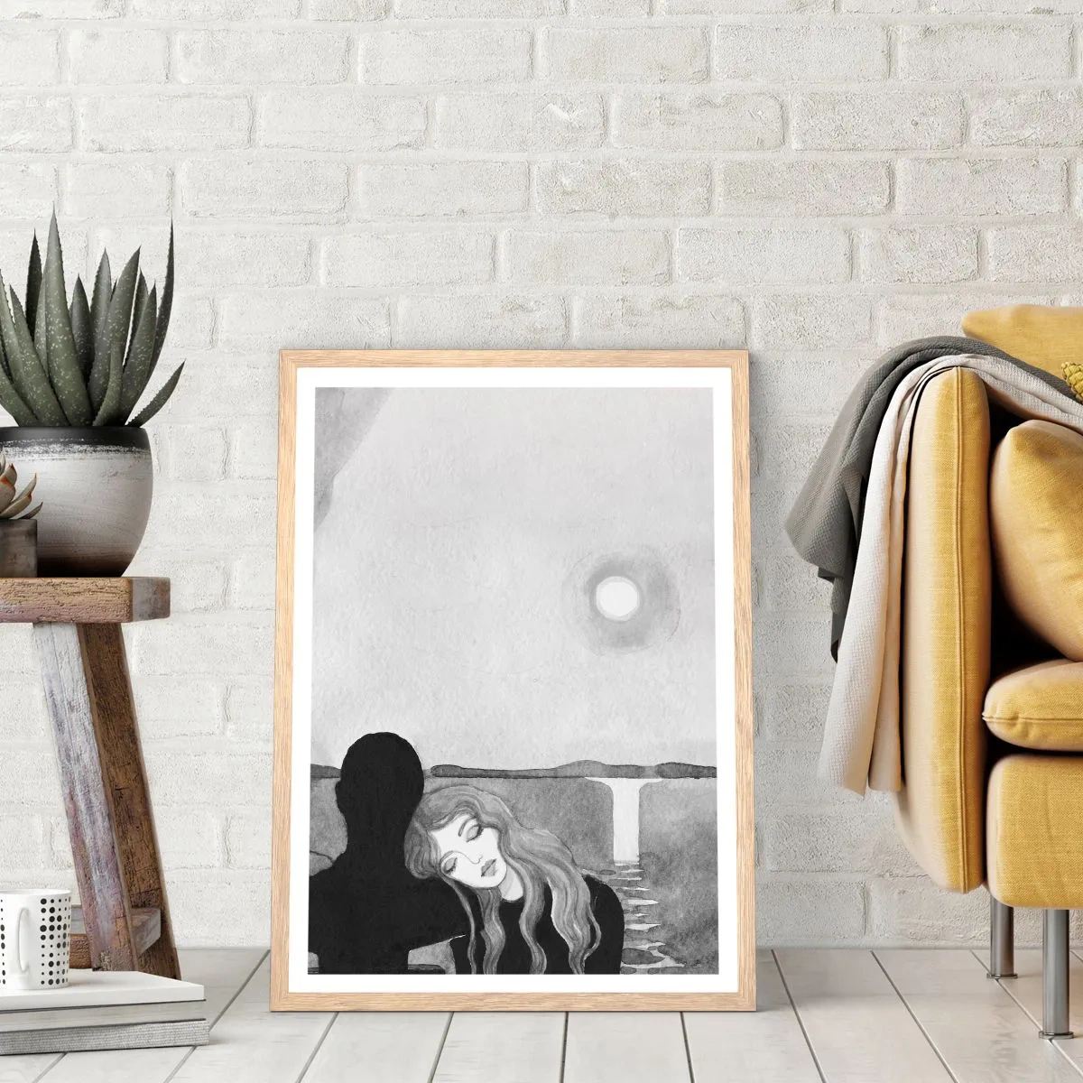 Affiche dans un chêne clair - Poster - Toujours un secret - 50x70 cm