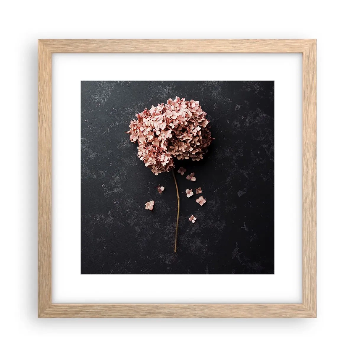 Affiche dans un chêne clair - Poster - Un signe vraiment romantique - 30x30 cm