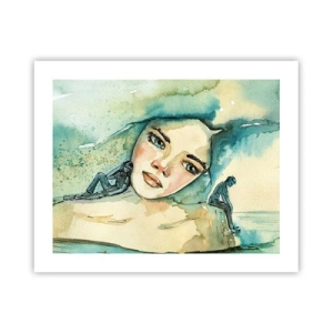 Affiche - Poster - Suis-je bleu? - 50x40 cm