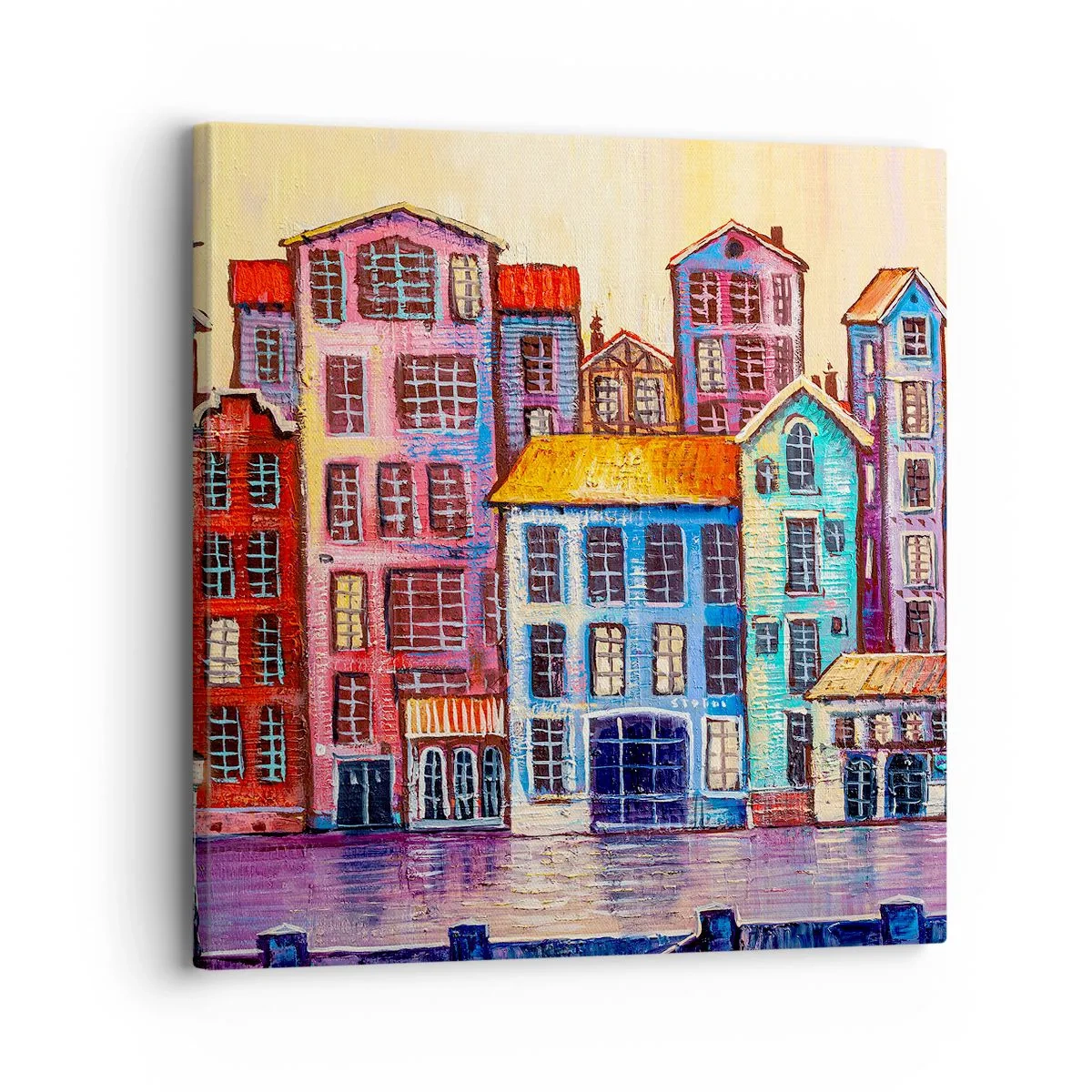 Impression sur toile - Image sur toile - Une ville comme dans un conte de fées - 30x30 cm