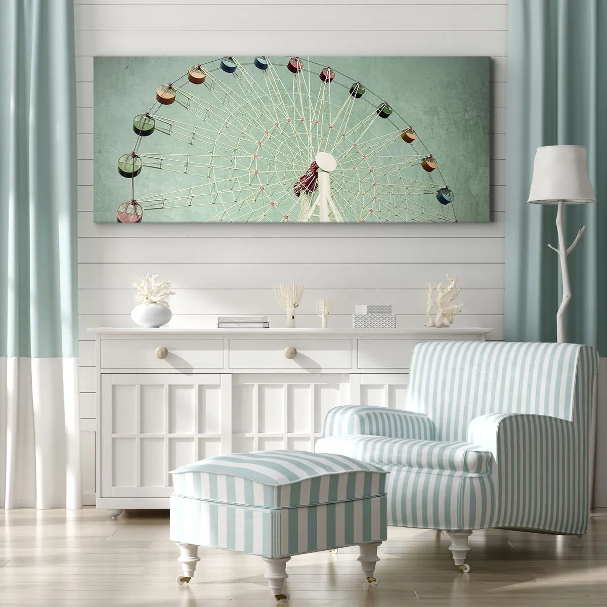 Impression sur toile - Image sur toile - Nous vous invitons à vous amuser - 90x30 cm