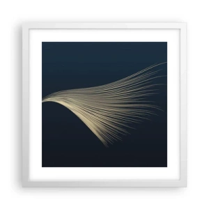 Affiche dans un cadre blanc - Poster - Comme les cheveux d'un ange - 40x40 cm