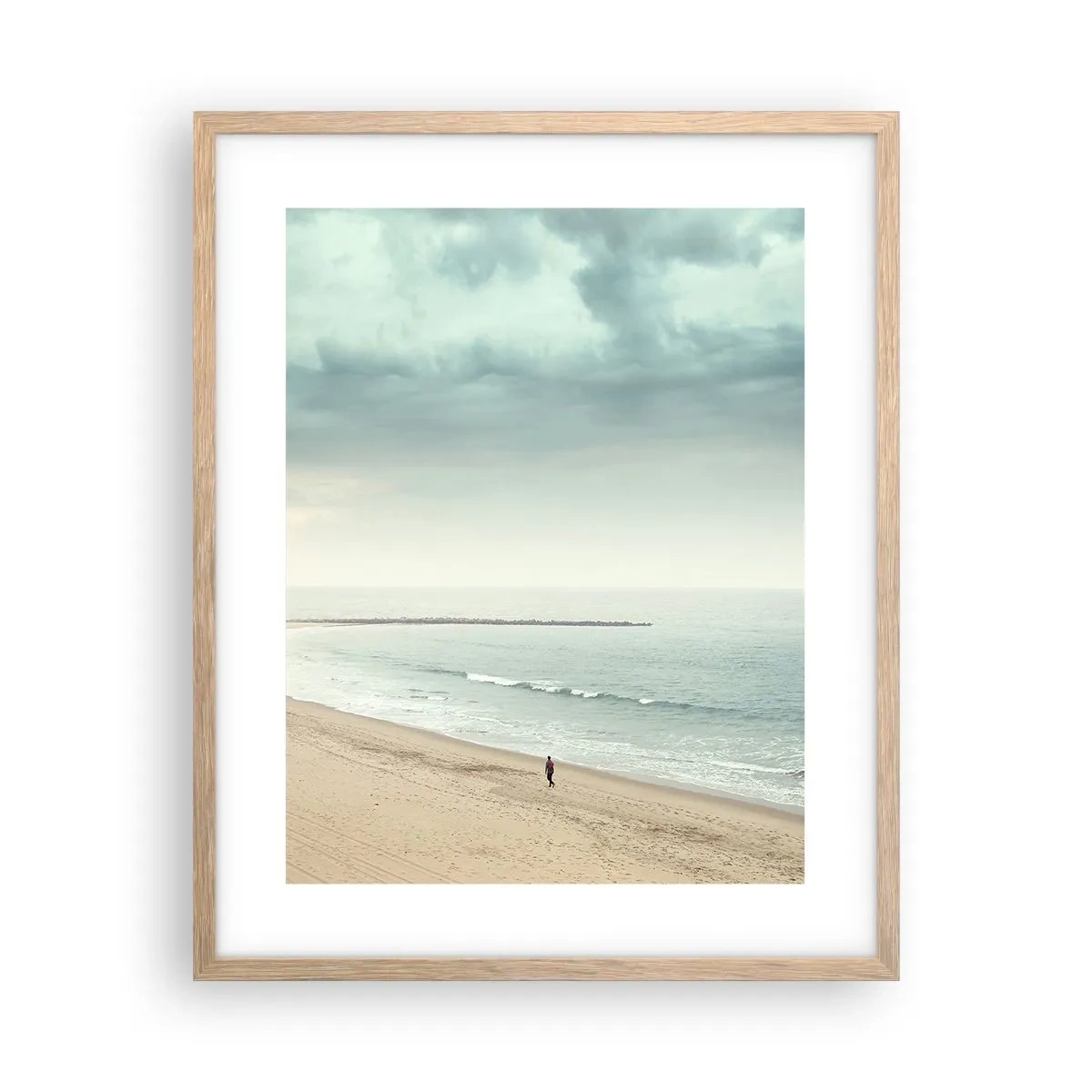 Affiche dans un chêne clair - Poster - à la recherche de la paix - 40x50 cm