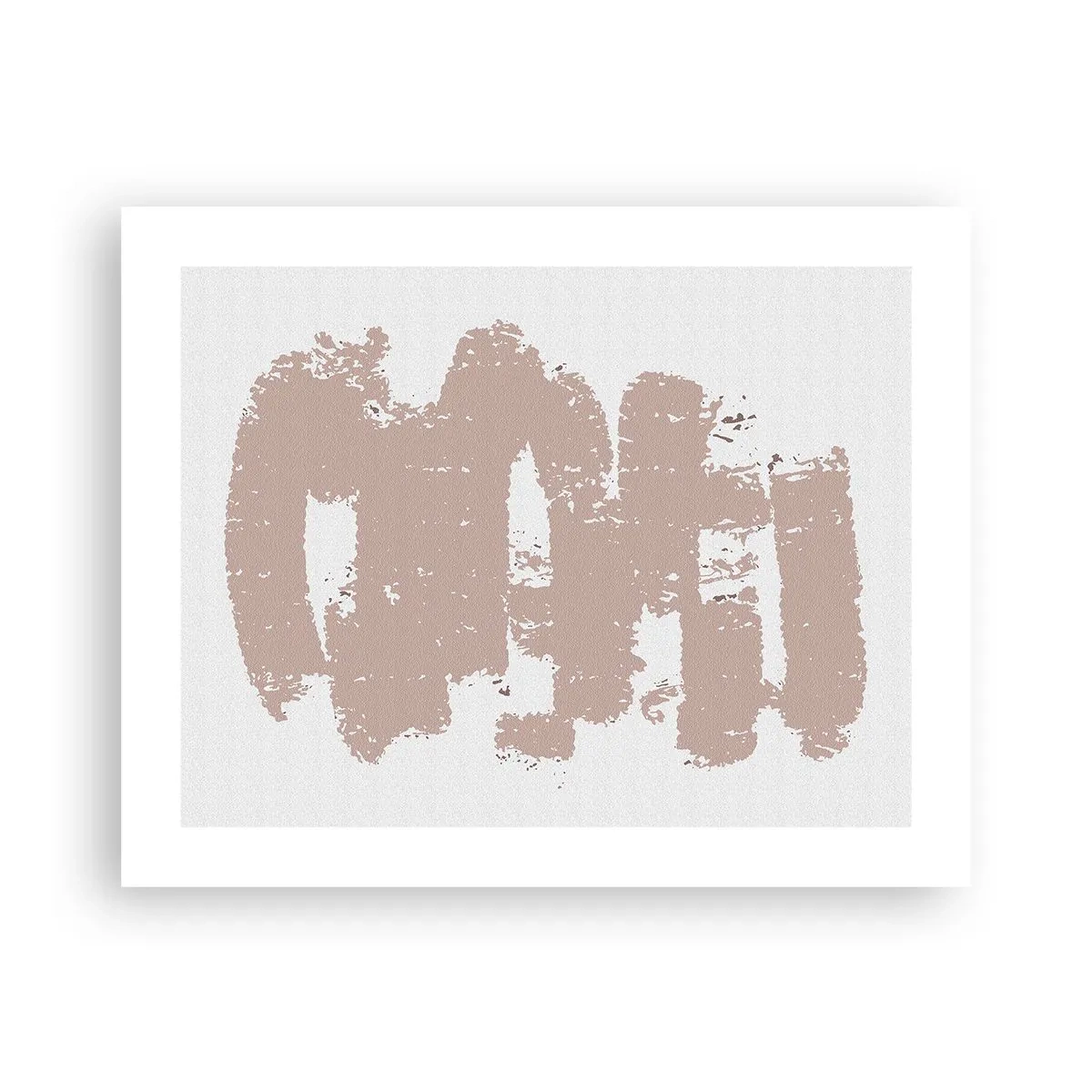 Affiche - Poster - Abstraction en rose tendre - 50x40 cm