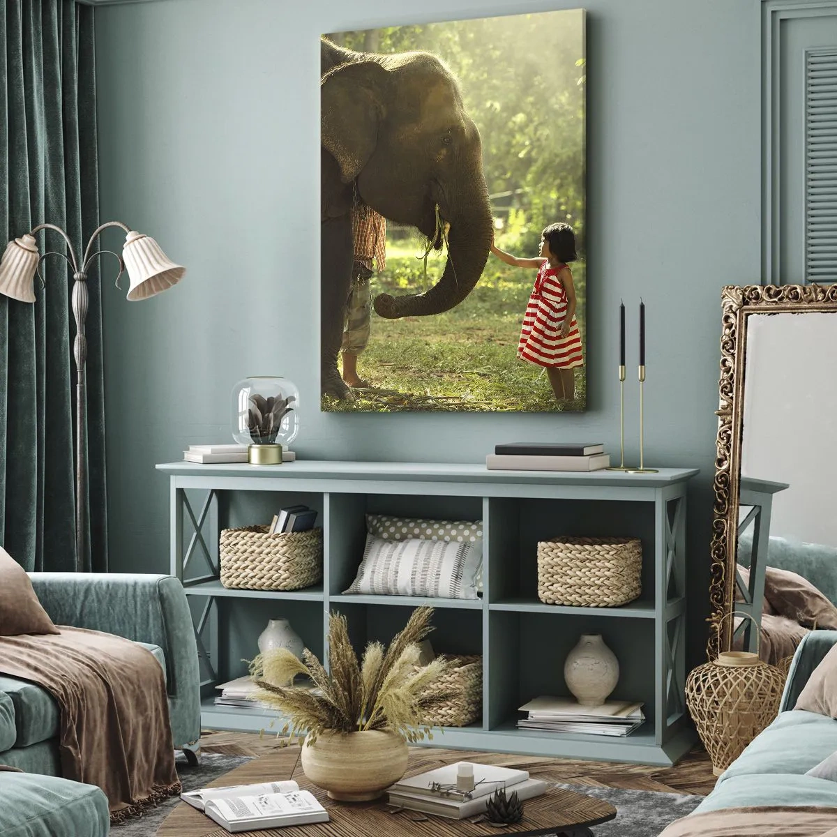 Impression sur toile - Image sur toile - La force de l'amitié - 65x120 cm