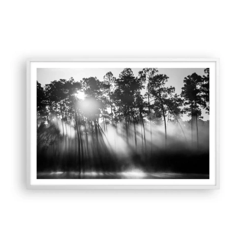 Affiche dans un cadre blanc - Poster - Soleil inarrêtable - 91x61 cm