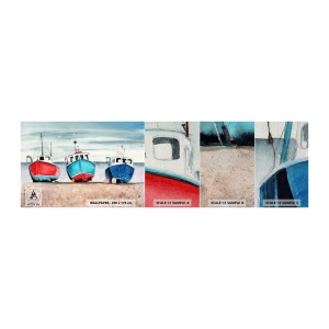 Échantillon de Papier Peint Premium Sand - Prêt pour la pêche - Nautique, Bord de mer, Coupeurs de pêche - 100x30 cm