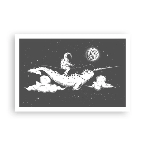 Affiche - Poster - Cavalier de l'espace - 91x61 cm