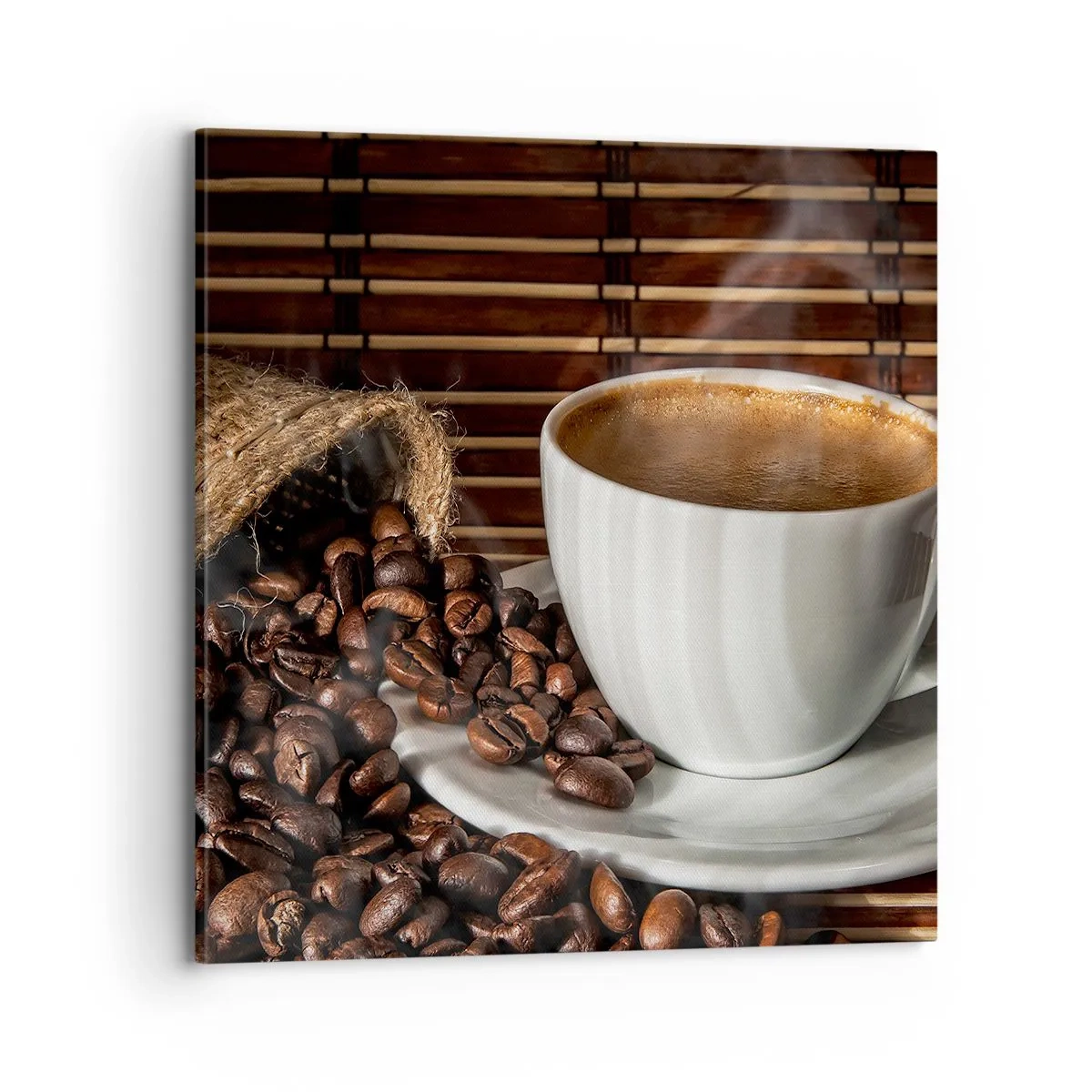 Impression sur toile - Image sur toile - La noirceur du charbon, la clarté de l'ambre - 70x70 cm