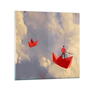 Impression sur verre - Image sur verre - Expédition des Rêveurs - 40x40 cm