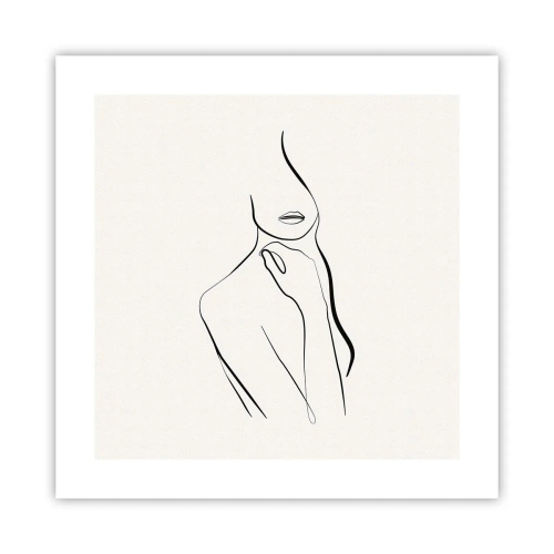 Affiche - Poster - Vague de mélancolie - 40x40 cm