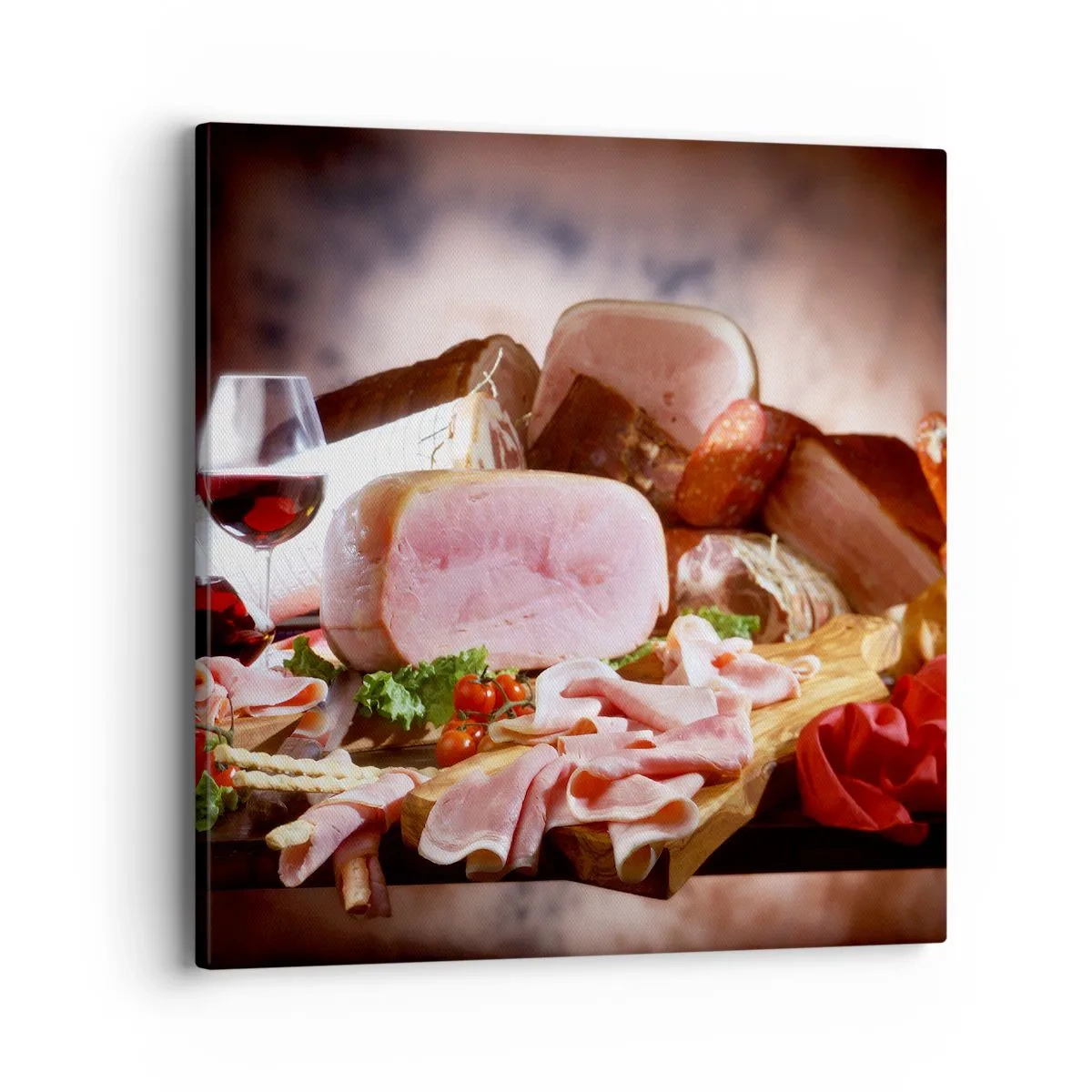 Impression sur toile - Image sur toile - Un rêve culinaire avec une carafe - 40x40 cm