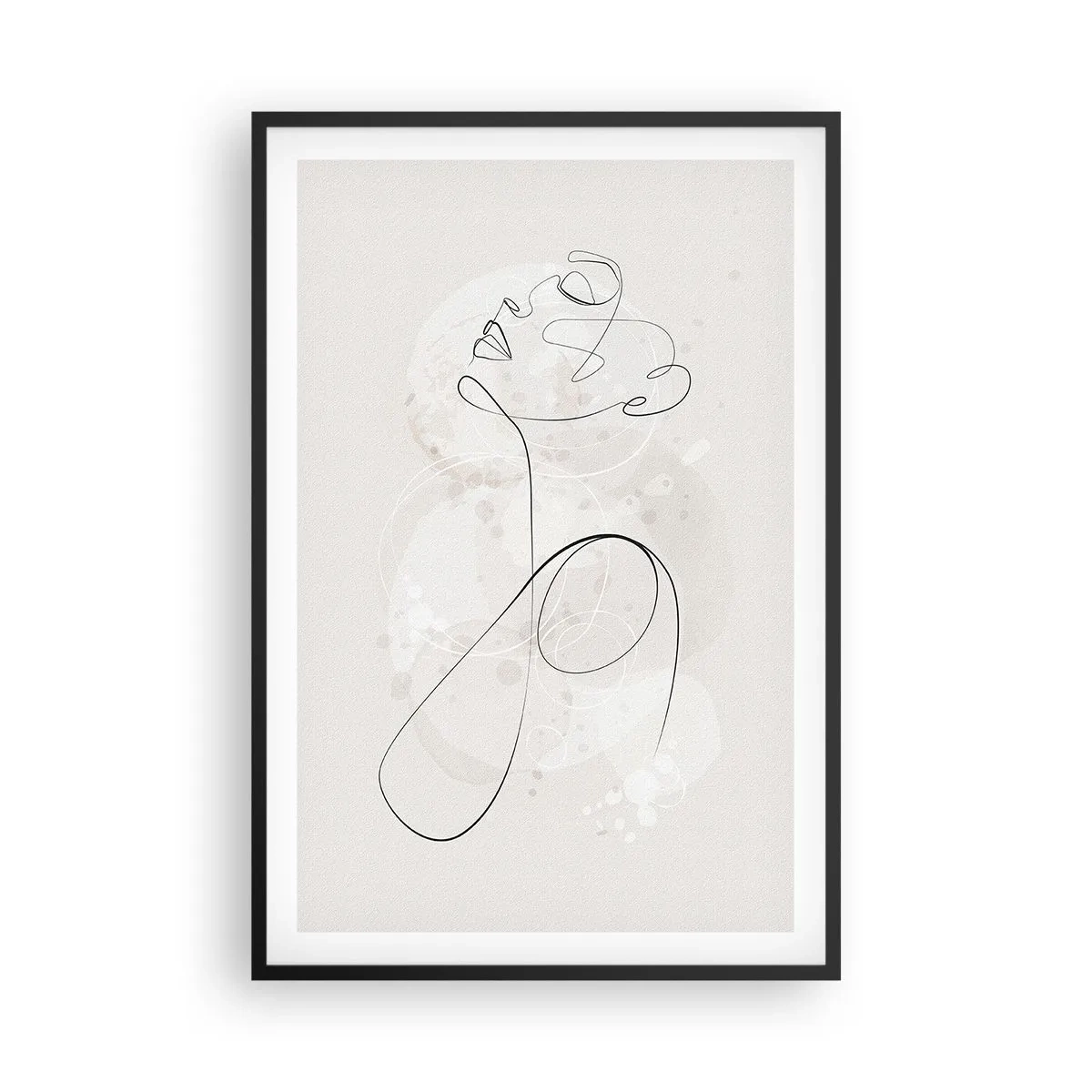 Affiche dans un cadre noir - Poster - Spirale de beauté - 61x91 cm