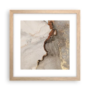 Affiche dans un chêne clair - Poster - Aux frontières des couleurs - 30x30 cm