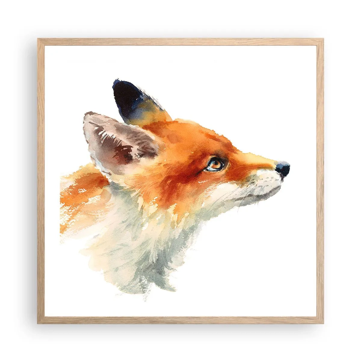 Affiche dans un chêne clair - Poster - Vous ne pouvez jamais être trop prudent - 60x60 cm