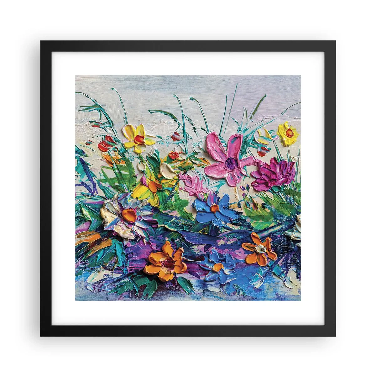 Affiche dans un cadre noir - Poster - Absolument pas une nature morte - 40x40 cm