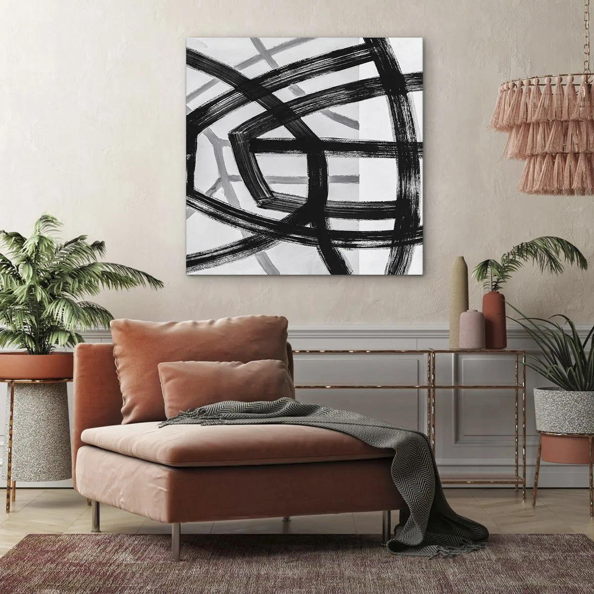 Impression sur toile - Image sur toile - Profondeur du bâtiment - 50x50 cm