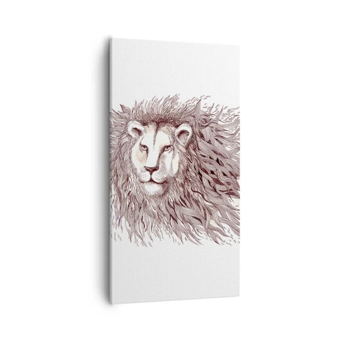 Impression sur toile - Image sur toile - Un souverain fougueux - 55x100 cm