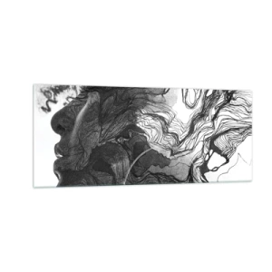 Impression sur verre - Image sur verre - Emmêlé dans les rêves - 100x40 cm