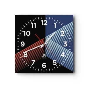 Horloge murale - Pendule murale - Histoire simple - 40x40 cm