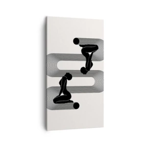 Impression sur toile - Image sur toile - Symétrie sensuelle - 45x80 cm