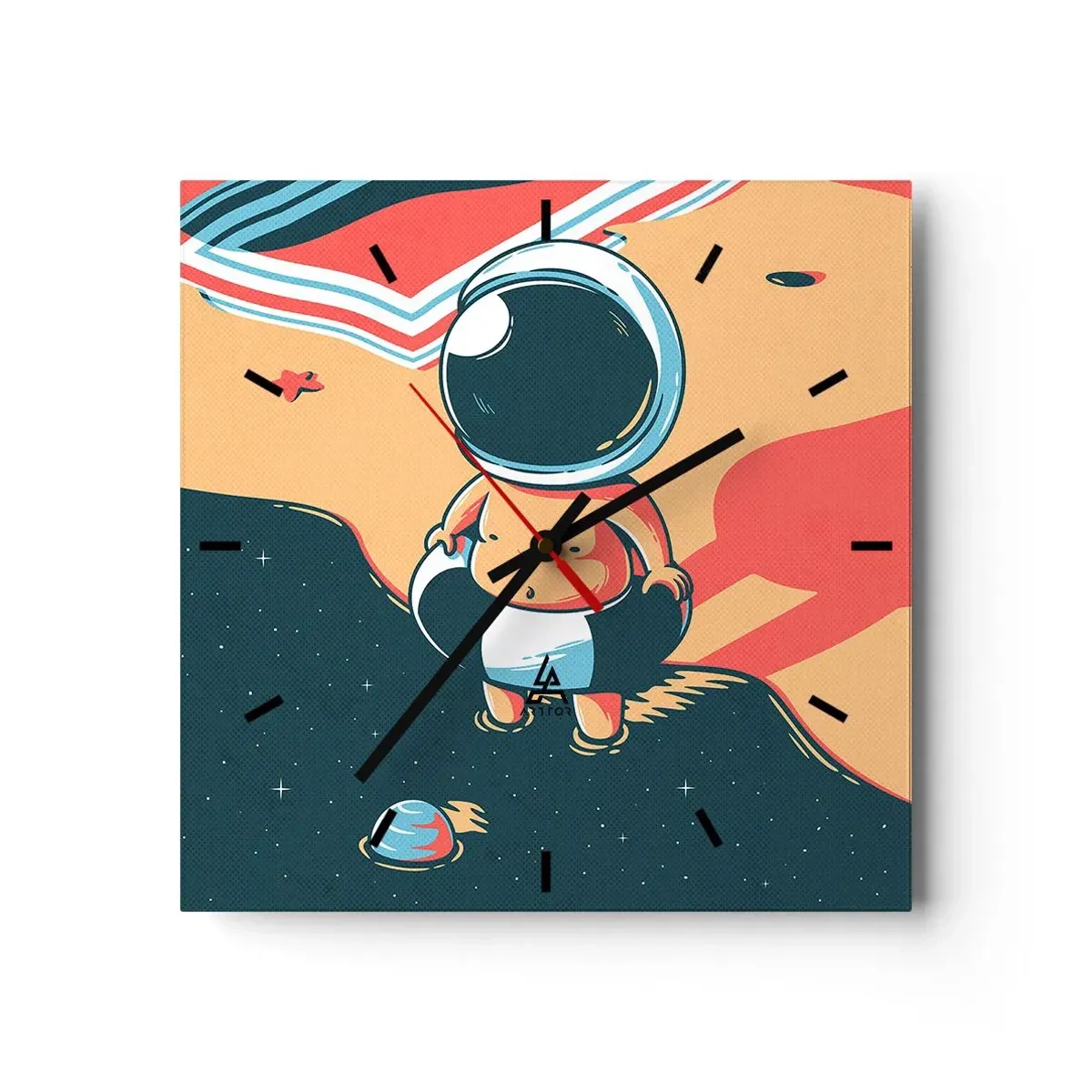 Horloge murale - Pendule murale - Suivant une autre perspective - 40x40 cm