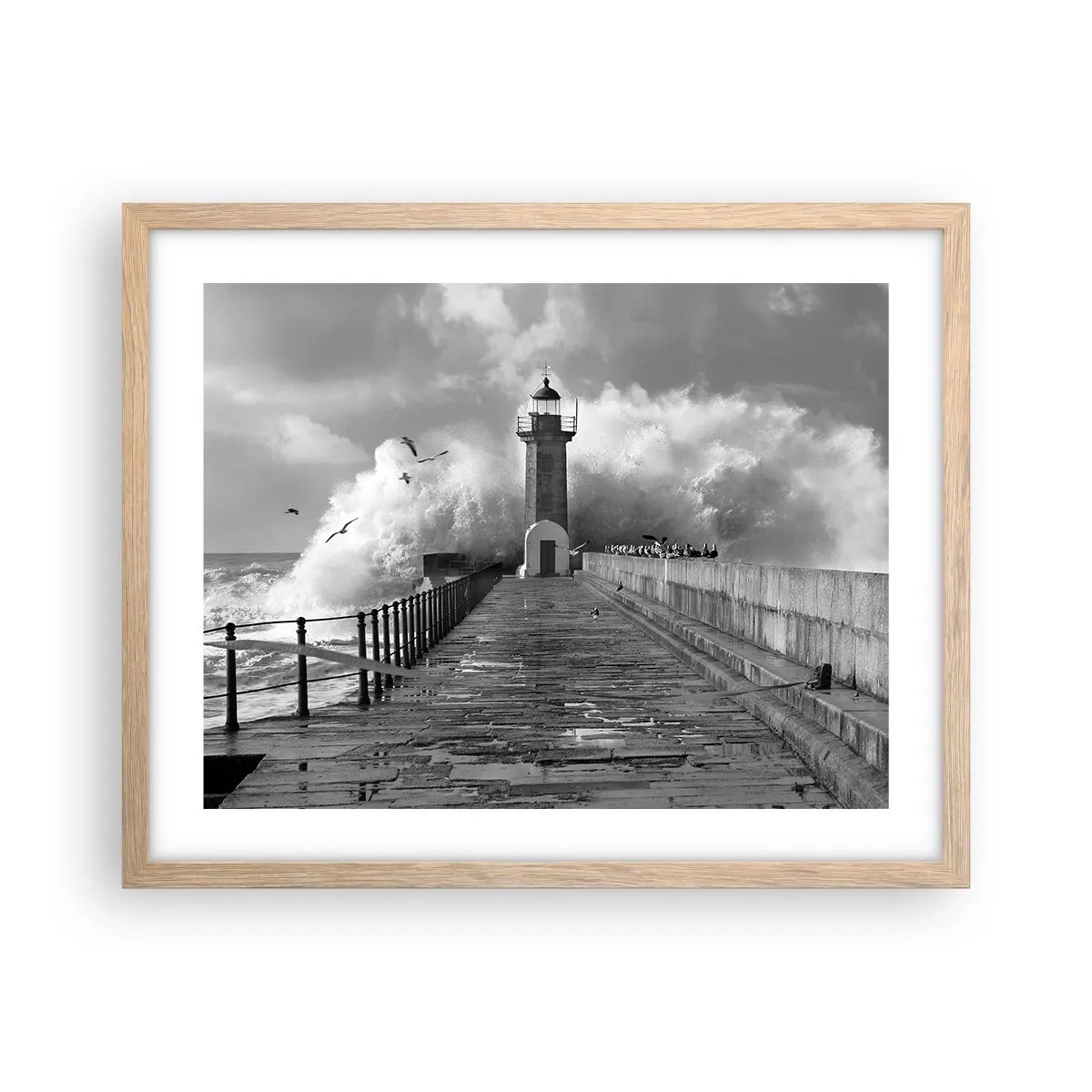 Affiche dans un chêne clair - Poster - Sans peur - 50x40 cm