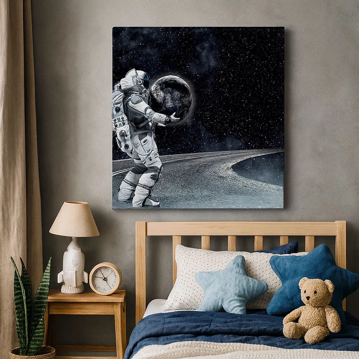 Impression sur toile - Image sur toile - Sur la Voie Lactée - 30x30 cm