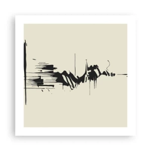 Affiche - Poster - Abstraction hâtive - 50x50 cm
