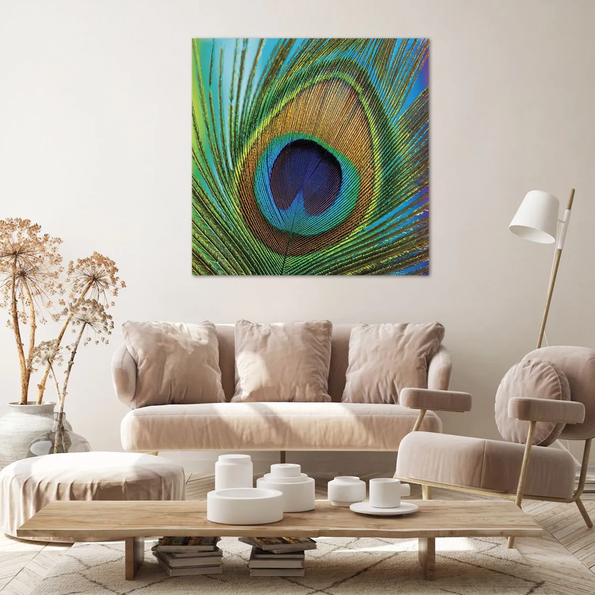 Impression sur toile - Image sur toile - Les yeux dans les yeux - 70x70 cm