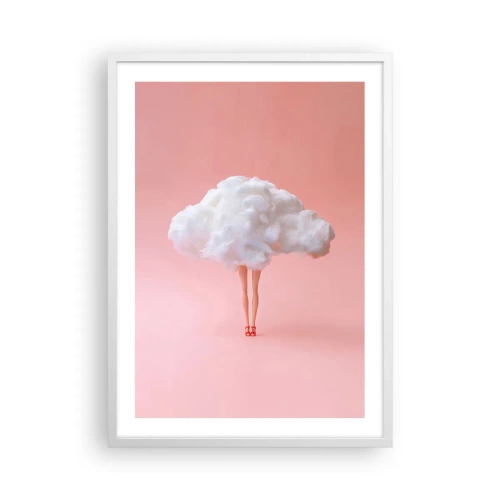 Affiche dans un cadre blanc - Poster - Douce promesse - 50x70 cm