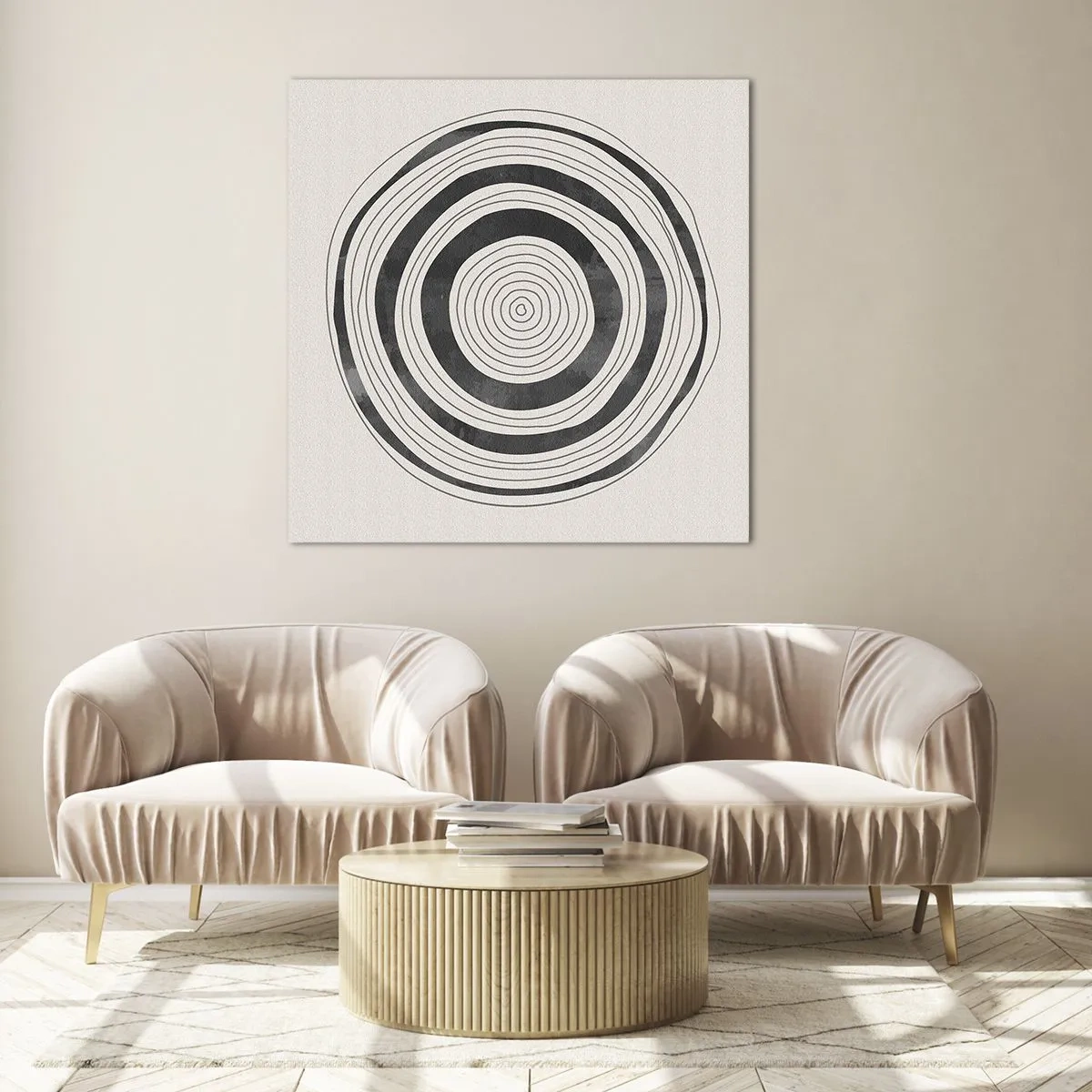 Impression sur verre - Image sur verre - Ce qui est important c'est ce qu'il y a entre les deux - 40x40 cm