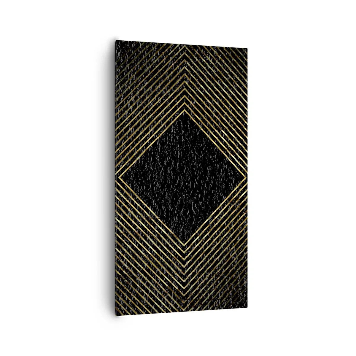 Impression sur toile - Image sur toile - Géométrie dans un style glamour - 65x120 cm