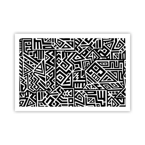 Affiche - Poster - Composition précolombienne - 91x61 cm