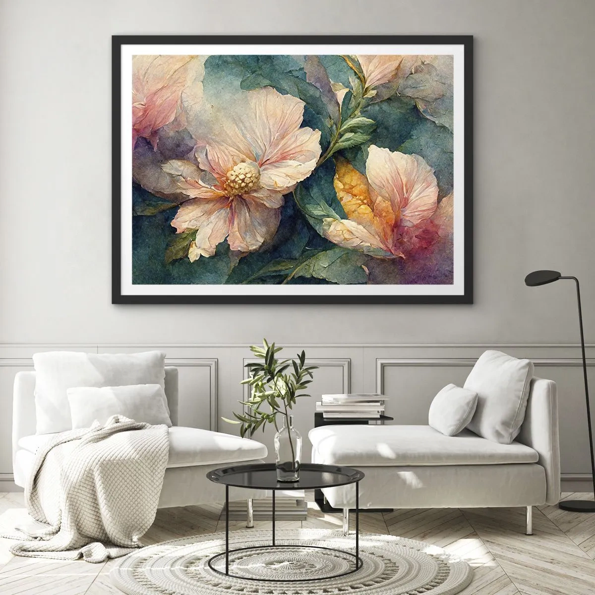 Affiche dans un cadre noir - Poster - Uniquement de la subtilité - 50x40 cm