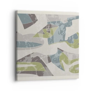 Impression sur toile - Image sur toile - Composition derrière la vitre - 40x40 cm