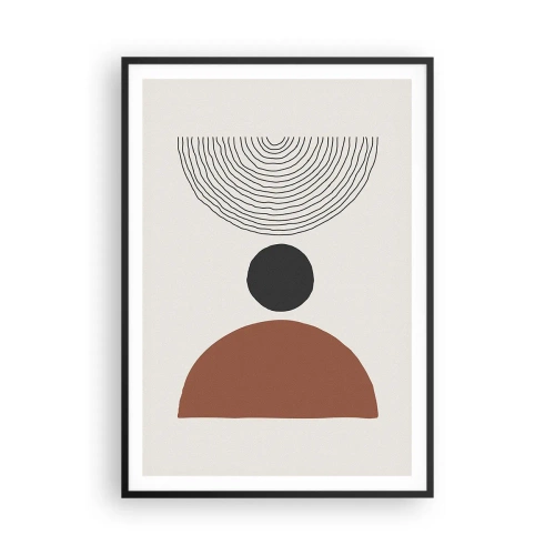 Affiche dans un cadre noir - Poster - Au centre de l'attention - 70x100 cm