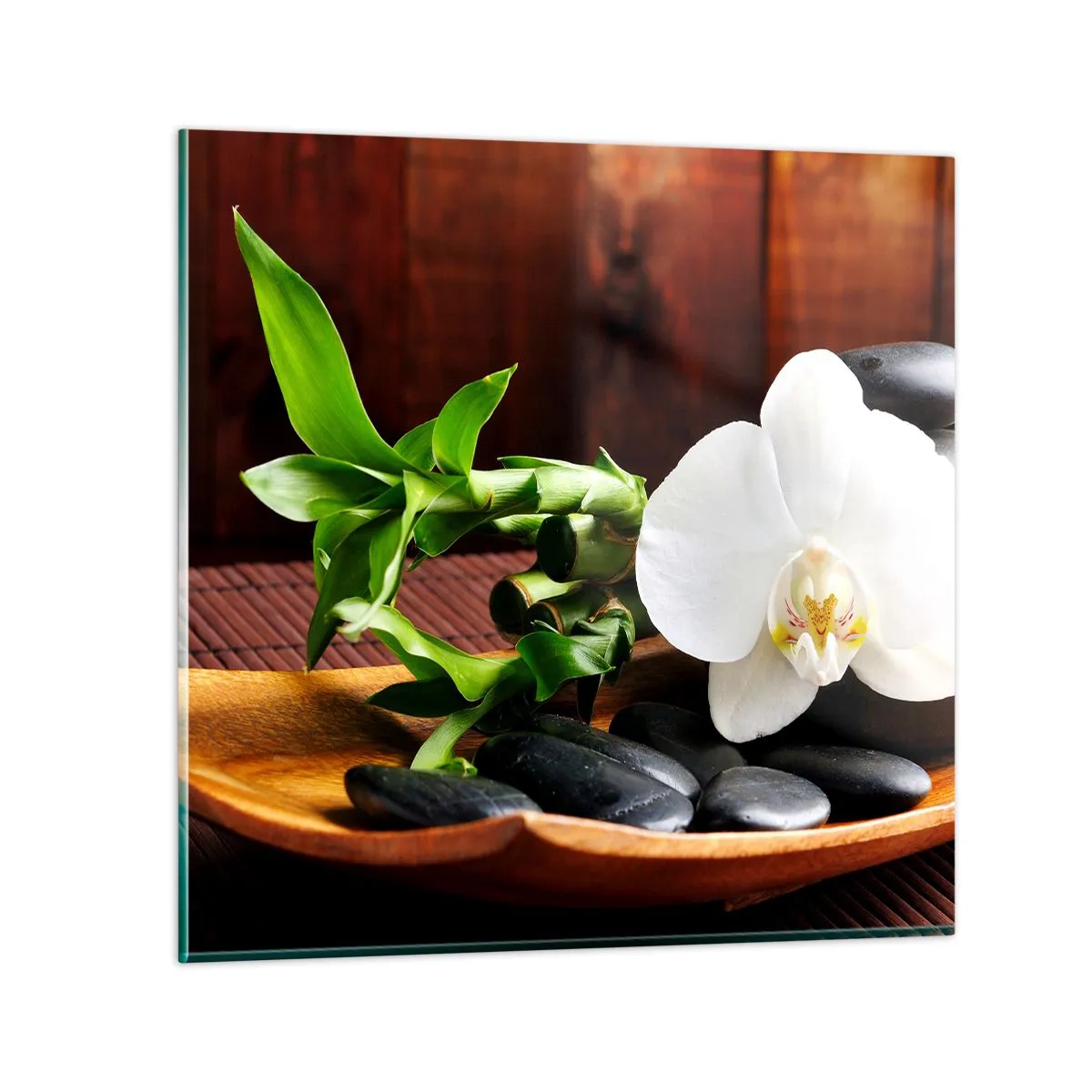 Impression sur verre - Image sur verre - Cédez au contact de la nature - 60x60 cm