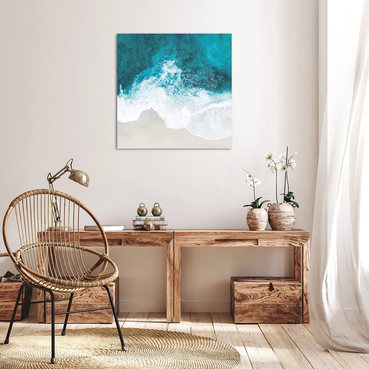 Impression sur toile - Image sur toile - Caresse naturelle - 70x70 cm