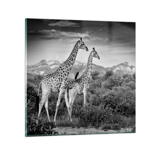 Impression sur verre - Image sur verre - Hautes sphères en Afrique - 70x70 cm