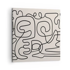 Impression sur toile - Image sur toile - Suivez les indices - 50x50 cm