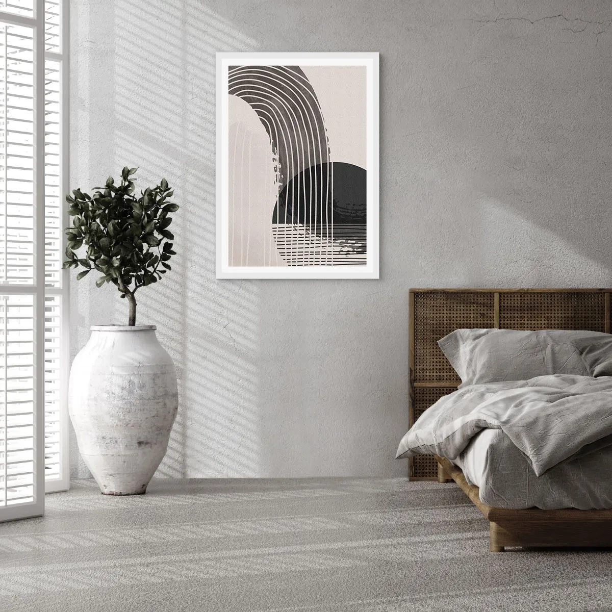 Affiche dans un cadre blanc - Poster - Aller et retour - 30x40 cm