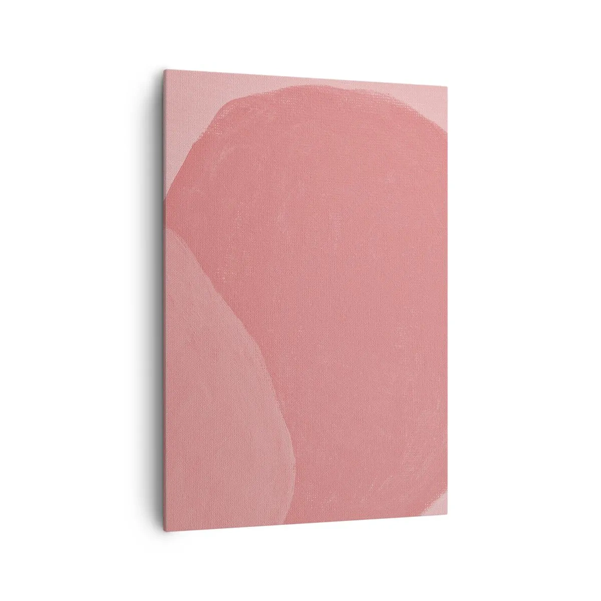 Impression sur toile - Image sur toile - Abstraction délicate dans des tons de rose, formes organiques et minimalisme - 70x100cm - Composition organique en rose - Décoration murale moderne pour le salon et la chambre ARTTOR